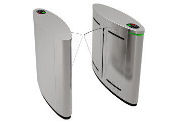 Smart Flap Barrier Gate, zilveren RS232 interface automatische draaistrekpoort