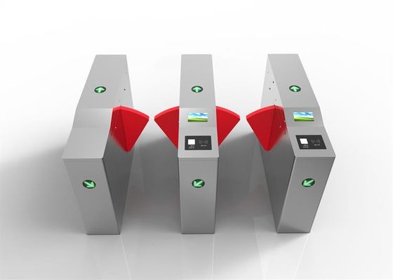 Metro Automatic Flap Barrier Toegangscontrolesysteem AC220V 50Hz Ticketschecking